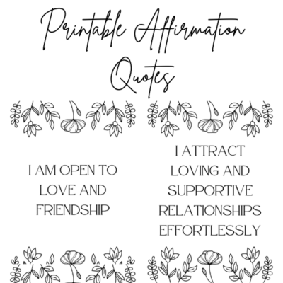 affirmation to strengthen relationships