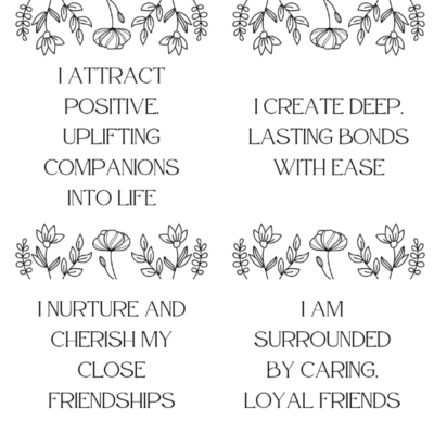 affirmation to strengthen relationships