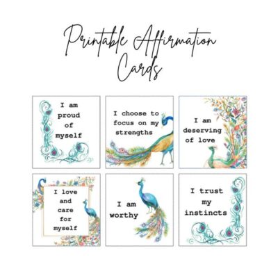 36 Self love affirmation cards