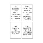 Affirmation cards for luck