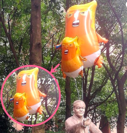 HUGE Trump Baby Blimp Balloon Toy Funny Gift