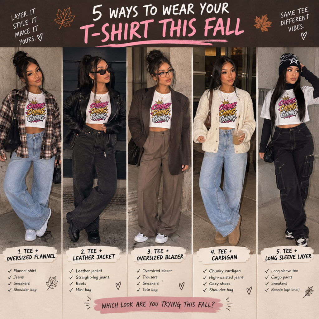 Ways to Wear Your Favorite T-Shirt This Fall