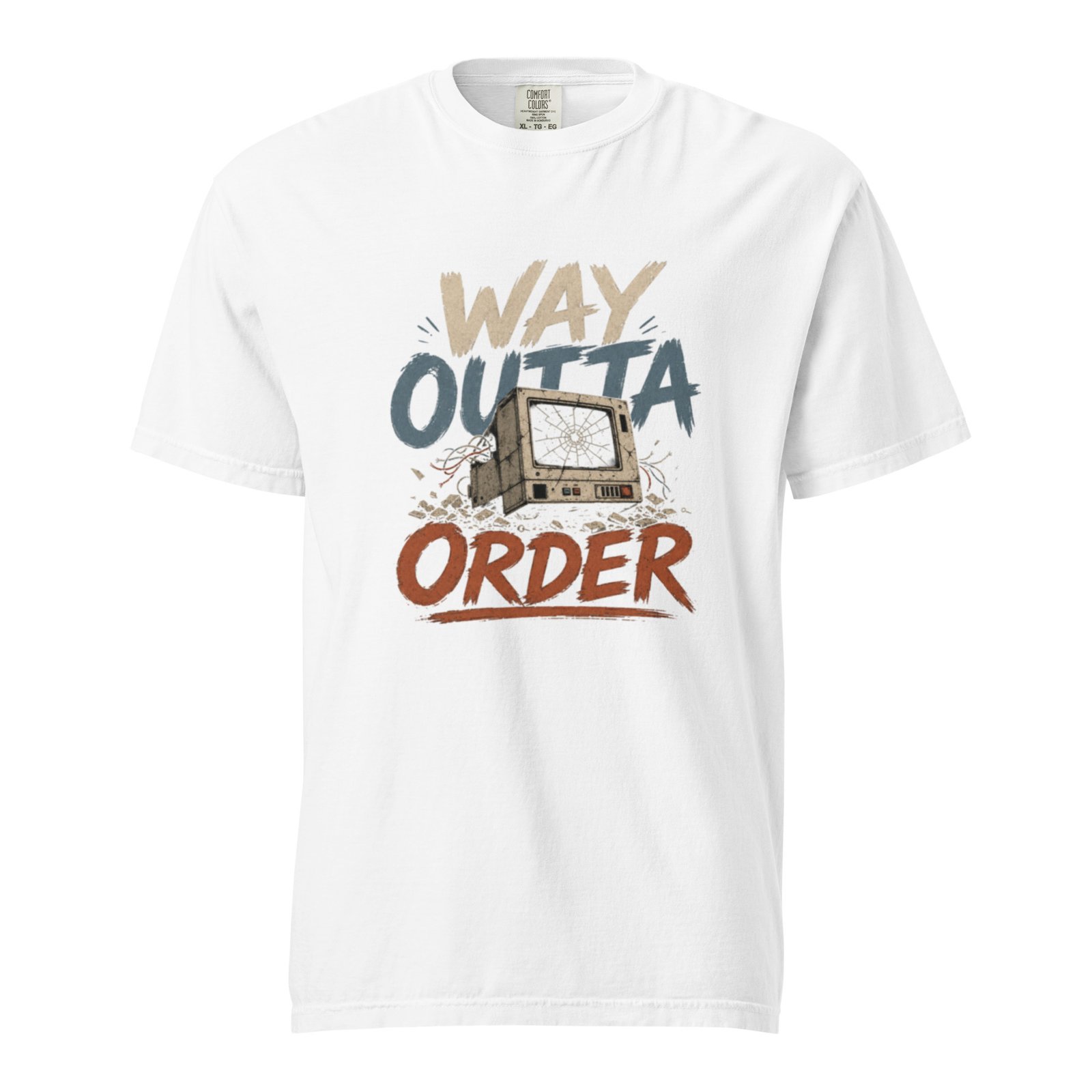 Way Outta Order Unisex Garment-Dyed Heavyweight T-Shirt - Image 5