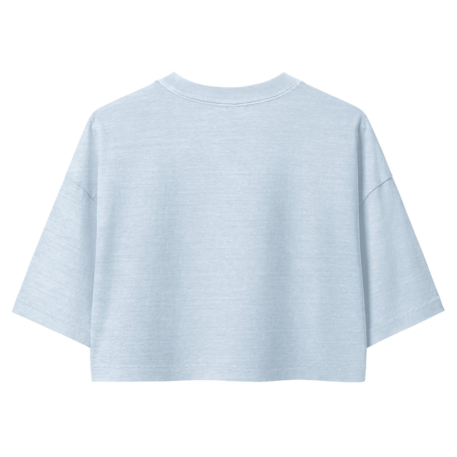 Trendy Graphic Shirt - Slippier Garment Dye Black Cropped Tee - Image 4