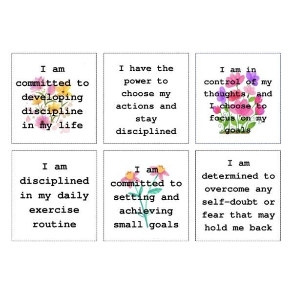 Affirmations for discipline floral design_